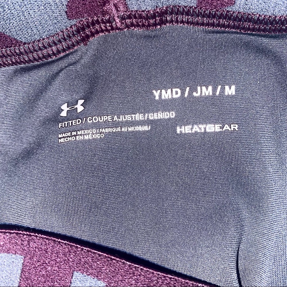 2/$10 Under Armour Boys Youth Size Medium Grey Athletic Leggings - Picture 6 of 7